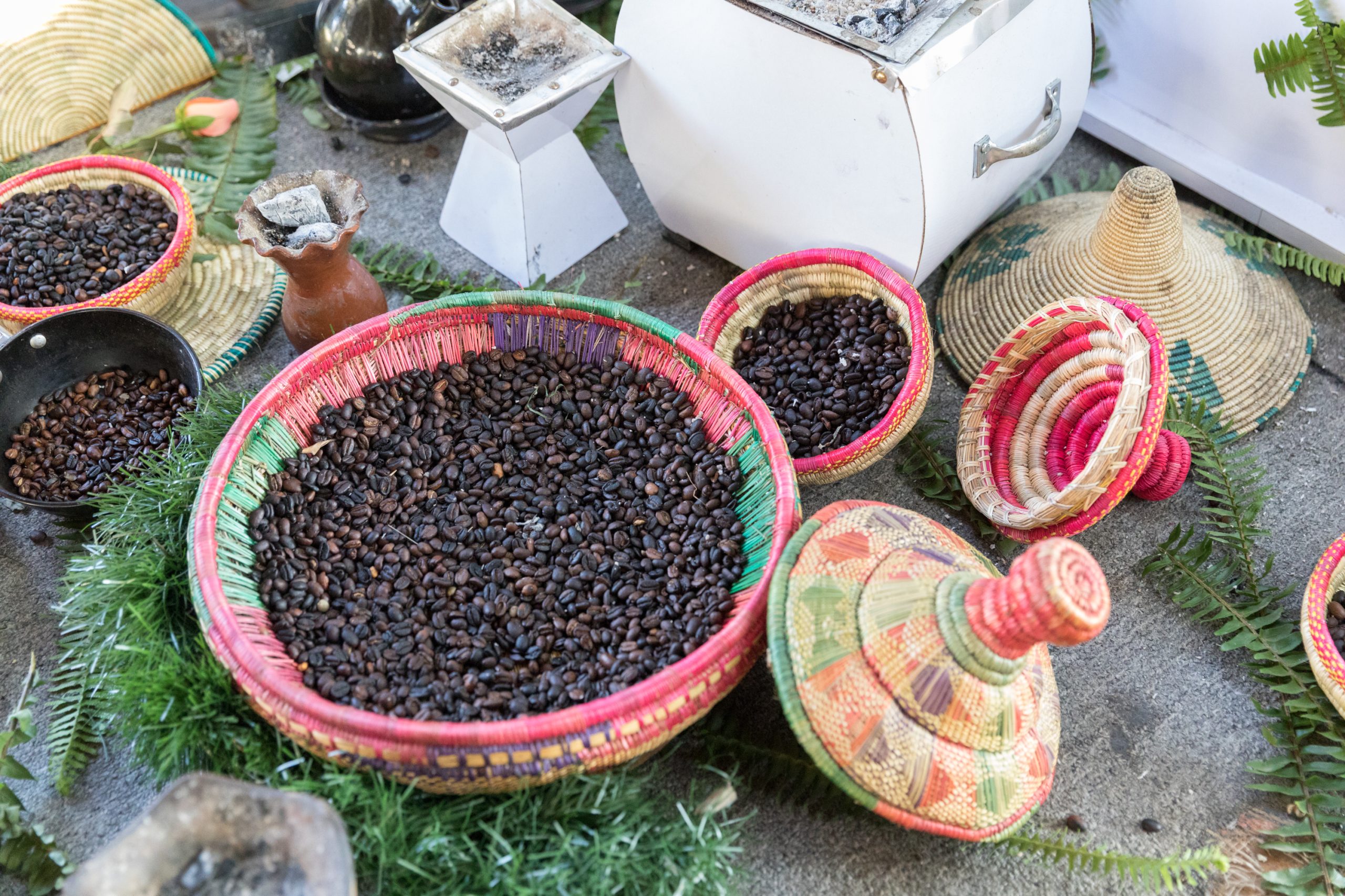 Coffee beans in Yirgacheffe Ethiopia