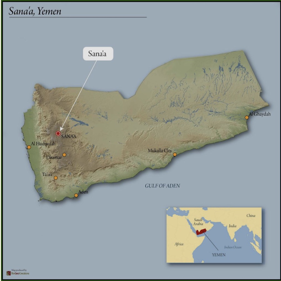 Yemen Coffee origin map