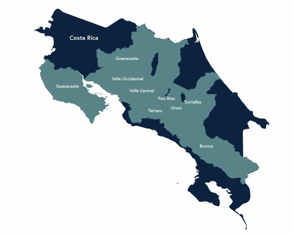 Costa Rica SHB EP origin map
